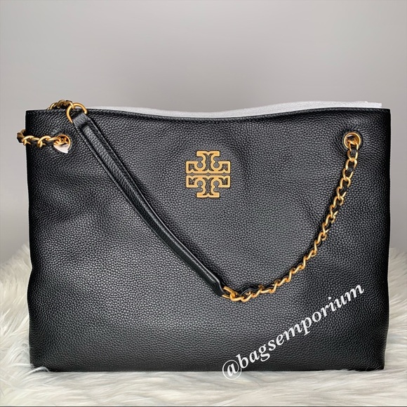 Tory Burch Triple Compartment Black Leather Purse - Picture 13 of 15